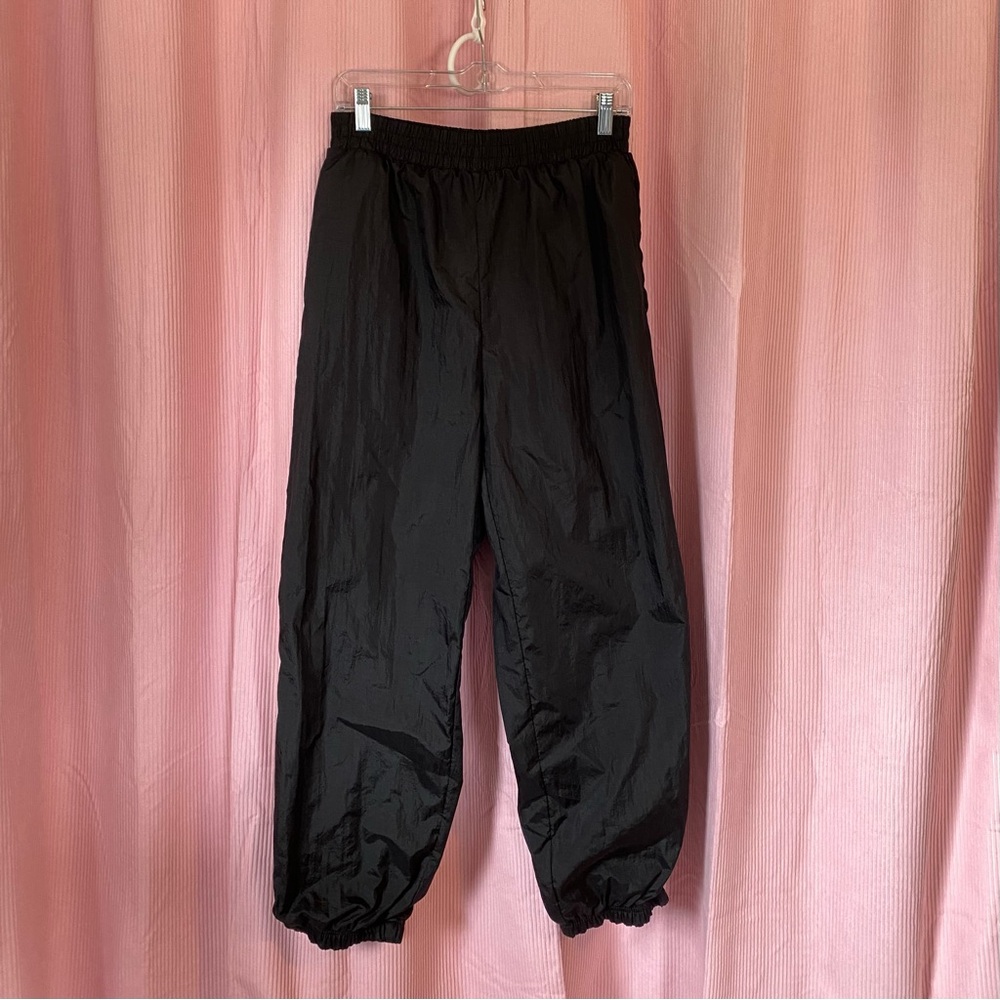 River Edge Black Track Pants